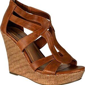 Top Moda Lindy-1 Gladiator Wedge Sandals | 3-Pack Wholesale Bundle (8.5/9/10)